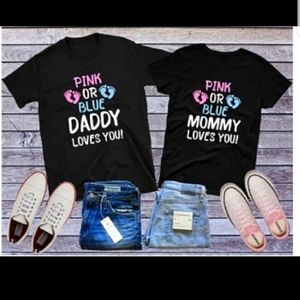 Gender reveal tshirts